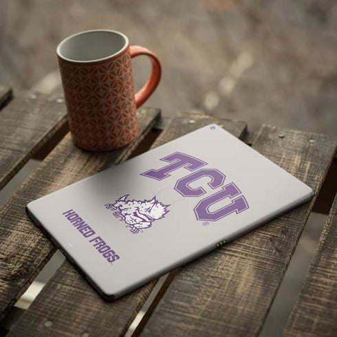Texas Christian University Horned Frogs Logo Print iPad Skins